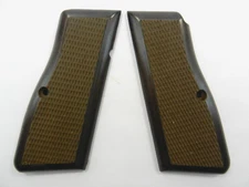 Browning Hi Power Grips Factory Checkered French Walnut Wood FN BHP SA35 High N