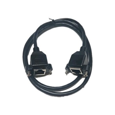 10pcs - 3ft Cat5e RJ45 F/F Shielded Ethernet Network Panel Mount ExtensionCable