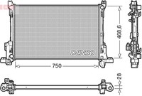 Denso KüHler, MotorküHlung DRM09174 Passend FüR Fiat Opel Renault
