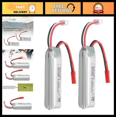 2PCS 7.4V 600mAh RC Airplane Batteries, Replacement for Helicopter & Aircraft
