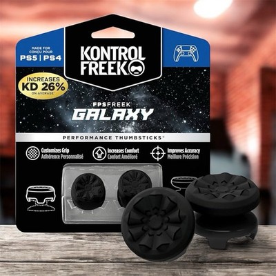 KontrolFreek Black Galaxy Thumbstick Grips for PS4/PS5   Aim & Control   NEW