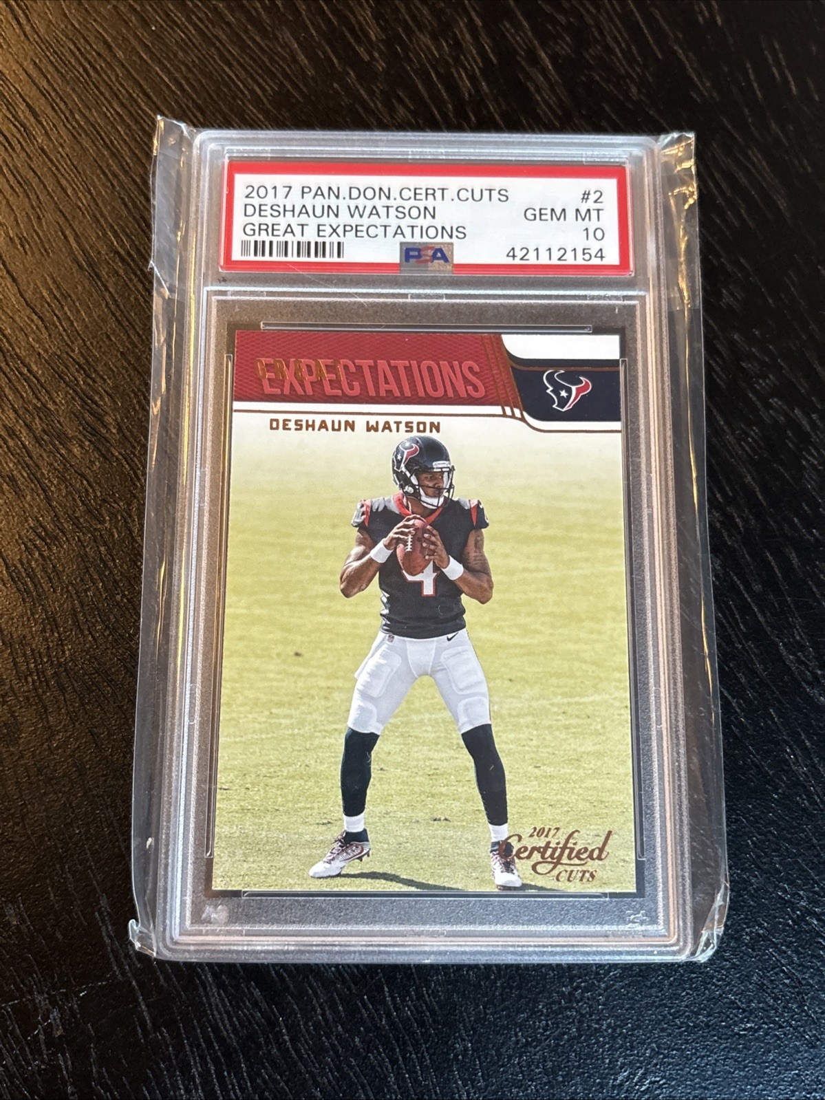 2017 Certified Cuts Deshaun Watson Great Expectations RC PSA 10