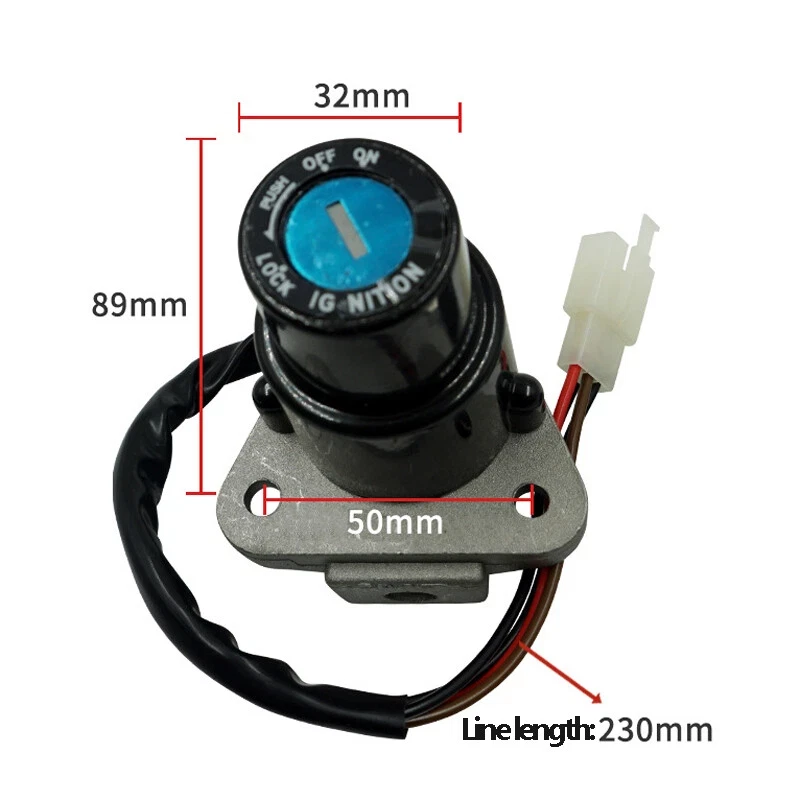 Interruptor de encendido de motocicleta con llaves universal para ATV todoterreno motocicletas* Foto 2 de 3