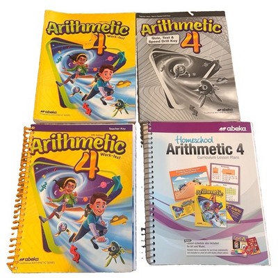 Abeka 4th Grade Arithmetic Fifth Edition Teacher Key, Quiz Speed Drill Test Key