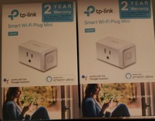 LOT OF 2 -TP LINK Smart Wi-fi Plug Mini - White (HS105)