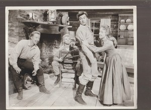8X10 B&W   PHOTO OF-SCENE-JANE POWELL & RUSS TAMBLYN AND 2 OTHERS