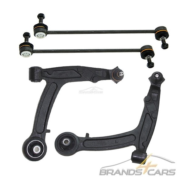 Atec 2X Querlenker+Koppelstange Satz Vorne Links Rechts FÜR Fiat Panda 169 Ab 03-image