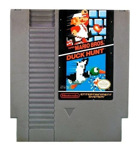 1988 SUPER MARIO BROS & DUCK HUNT COMBO •  VINTAGE NES NINTENDO VIDEO GAMES