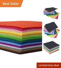 1mm Thick Assorted Felt Craft Squares   42 Colorful Sheets for Easy DIY Crafts