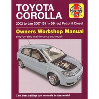 Toyota Corolla 2002-01.2007 Benzin Diesel FließHeck Reparaturhandbuch Haynes