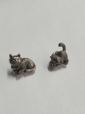 Silver Cat Lapel Pins - Cute Cat Accessory