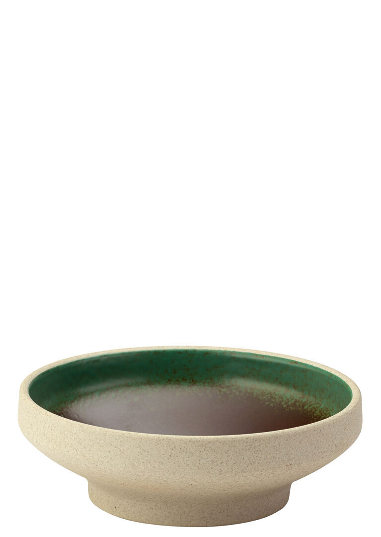 Pistachio Bowl Brown, Green Tableware Porcelain Serving 6"" (15Cm) Pack Of 6