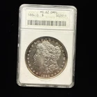 1884-0 $1 Morgan Dollar ANACS MS62 DMPL Toned #302911