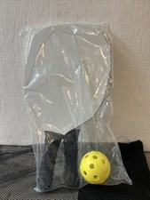 Pickleball Set With 2 Wood Paddles 1 Ball Hit Promotion Unbranded
