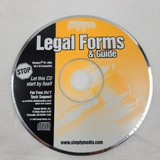 Legal Forms  Guide Simply Media CD-ROM for Windows XP, 2000, 98  95
