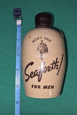 Vintage! Seaforth Mens Talc 1940 s Alfred D. McKelvy Co Stoneware. 2