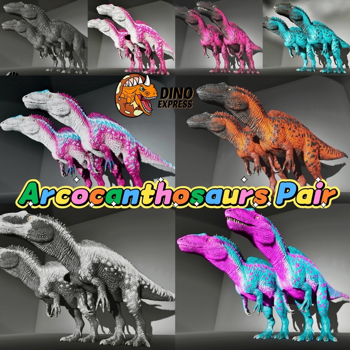 アーク Acrocanthosaurus Color PairClone ARK🦕 Survival Ascended ASA PVE