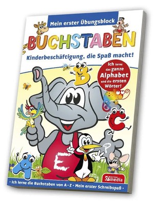 Lern-/ Übungsblock A5 - Buchstaben 80 Blatt Taschenbuch Deutsch 2023 Media