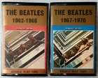 TWO BEATLES DOUBLE PLAY CASSETTES 1962-1966 & 1967-1970 WITH GOLD INLAYS