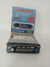 Autoradio Stereo Majestic SCD97RDS/FM Grigio Vintage Radio Lettore CD