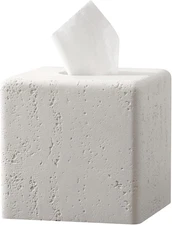 Tissue Box Cover Square, Resin Facial Tissue Holder Covers Toilet Paper Holder D
