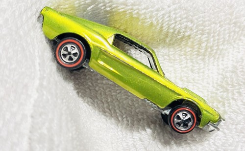 Vintage Hot wheels REDLINE 1968 Custom Mustang Antifreeze Toughy