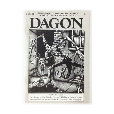 Carl Ford Dagon  #21 ''Phobias in Call of Cthulhu Books of the Cthulhu M Mag VG+