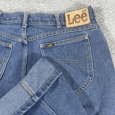 VTG Lee Riders Jeans Men 32x27 Blue Talon 42 Zipper Union Made USA 307 1746