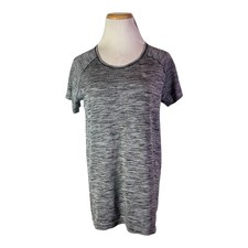 Nike Dri-Fit Size L Short Sleeve Athletic Tee Space Dye Grey