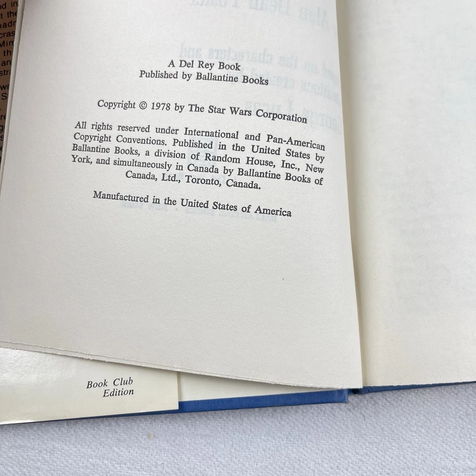 Splinter of the Mind's Eye by Alan Dean Foster (HCDJ, Vintage 1978, BCE) Good - Imagem 4 de 4