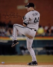 Jake Peavy Signed White Sox Baseball 16x20 Photo PSA/DNA COA Picture Autograph 1
