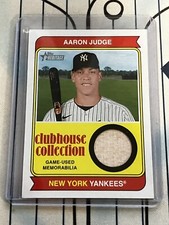 AARON JUDGE⚾2023 Topps Heritage Clubhouse Collection Relics CCR-AJ Baseball BAT