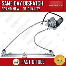 PEUGEOT 306 1993-2003 FRONT LEFT PASSENGER SIDE WINDOW REGULATOR W/ 2 PIN MOTOR