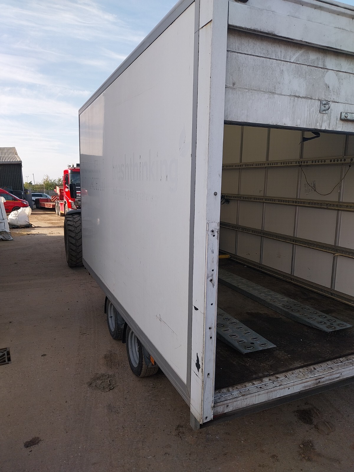 twin axle box trailer eBay