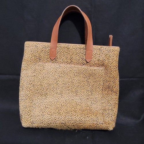 Madewell Brown Cheetah Leopard Print Calf Hair Leather Crossbody Bag - Picture 11 of 17