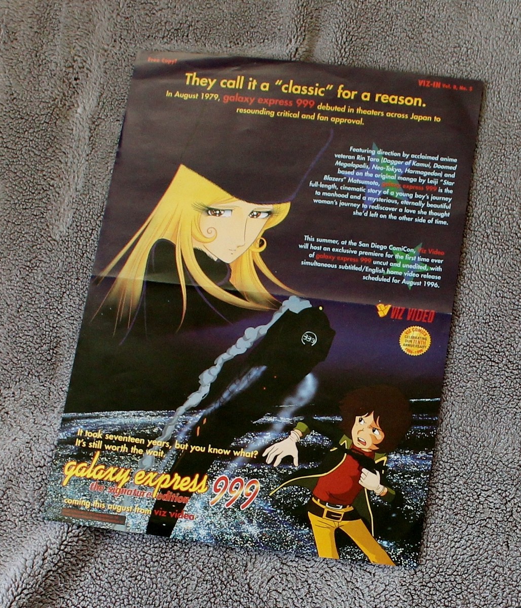 Galaxy Express 999 1996 Robot SciFi Anime Manga V8#5 VIZ-In RARE