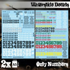 Waterslide Decals - Only Numbers - Hobby Stic...