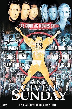 1999 Special Edition DVD of Any Given Sunday starring Al Pacino, Warner Bros