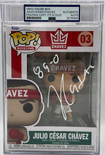 JULIO CESAR CHAVEZ SIGNED FUNKO POP INSCRIPTION 