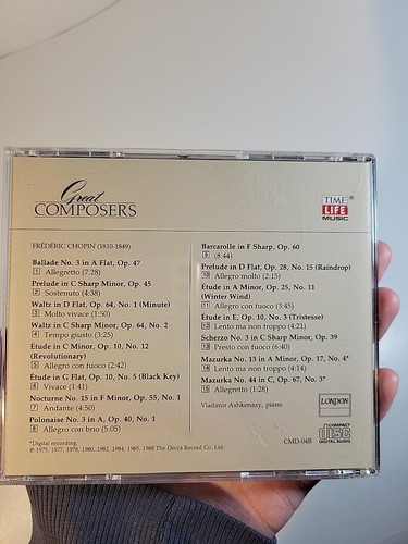 Time-Life Music Great Composers Chopin A CD CMD-04A Polydor Records - Picture 3 of 6