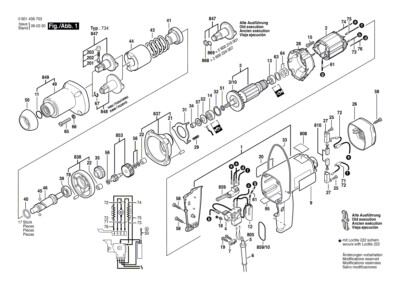 BOSCH Gehäusedeckel SCHWARZ | Ersatzteile für GSR 1436.7, GDS 18-E