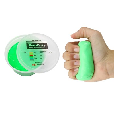 CanDo 10-0920 TheraPutty Standard Hand Exercise Putty, Medium, 1 lb