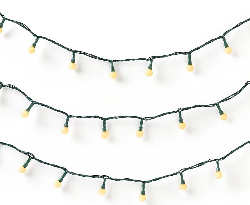 GE Color Choice 150 Ct 11-ft LED Multi-Function Sphere Christmas String ...