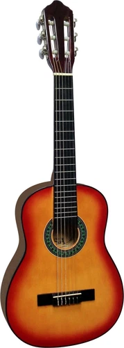 Gitarre-Klassik,1/4 Grösse- kinder, jugend, wander, K1 sunburst, mit Endknopf!n
