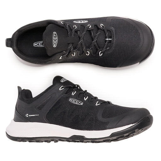 Scarpe sportive Keen Explore Vent escursionismo stringate a rete nero bianco donna US7 5