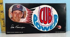 1969 CUB POWER Don Kessinger Bumper Sticker - Dunkin Donuts Lithos Promotions