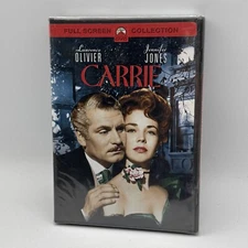 Carrie 1952 DVD Paramount Classic Laurance Olivier Jennifer Jones SEALED NOS