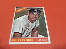 1966  TOPPS  # 79   JOE PEPITONE   YANKEES     NEAR  MINT /  MINT  OR  BETTER !!