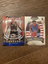 2020 PRIZM RJ HAMPTON ROOKIE LOT OF 2 RED WHITE & BLUE CRUSADE & Insert - Hot!🔥