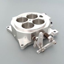 Aluminum 1000cfm 4150 Flange Carburetor Throttle Body 1.75 Bore Barrels 4 New